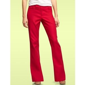 Gap Modern Boot Red Trouser Pant